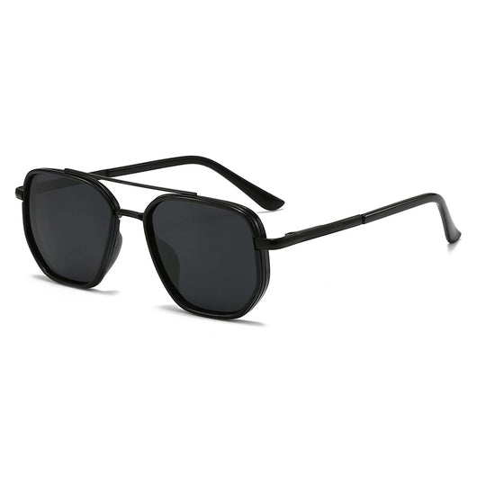 Polarized Geometric Double-Beam Sunglasses